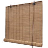 Vidaxl rolgordijn 120x160 cm bamboe bruin - afbeelding 1