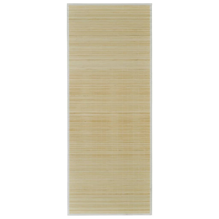 Vidaxl tapijt rechthoekig 80x200 cm bamboe naturel