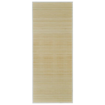 Vidaxl tapijt rechthoekig 80x200 cm bamboe naturel