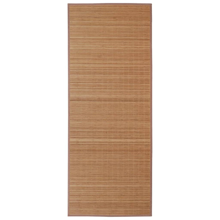 Vidaxl tapijt rechthoekig 80x300 cm bamboe bruin