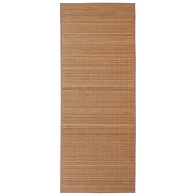 Vidaxl tapijt rechthoekig 80x300 cm bamboe bruin