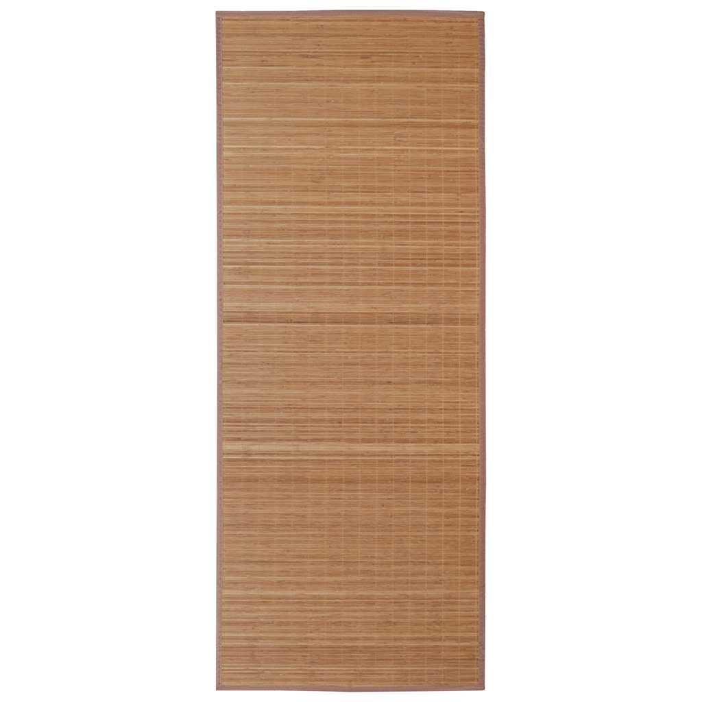 Vidaxl tapijt rechthoekig 120x180 cm bamboe bruin