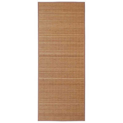 Vidaxl tapijt rechthoekig 150x200 cm bamboe bruin
