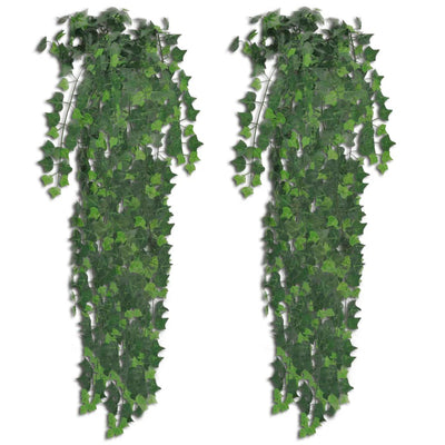 Vidaxl kunstplanten 2 st klimop 90 cm groen