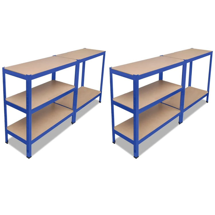 VidaXL Opbergrekken 2 st blauw