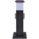 Vidaxl buitenstopcontact op zuil met lamp (zwart) - afbeelding 3