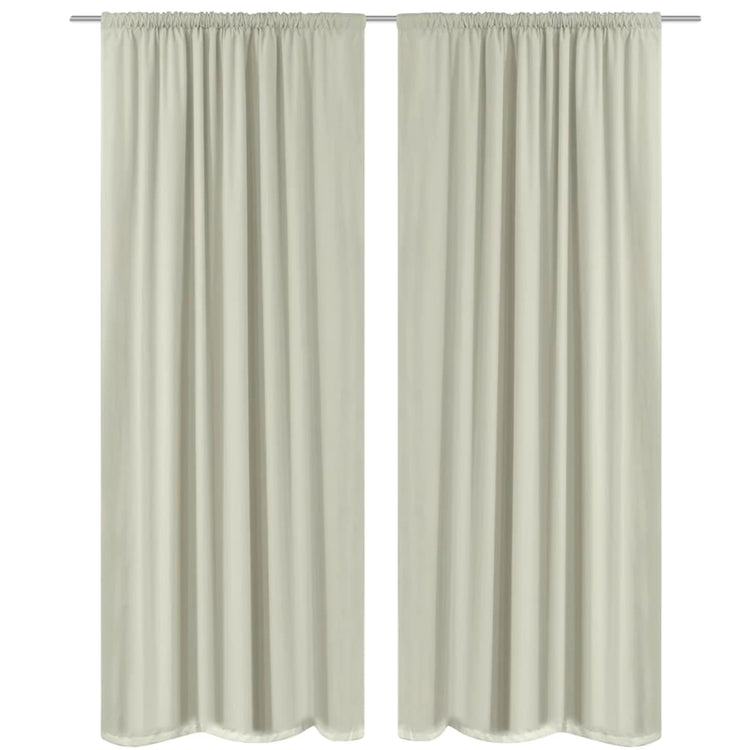 VidaXL Verduisterende gordijnen dubbellaags 140x245 cm crème