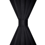 Vidaxl gordijnen met gleuven 135 x 245 cm zwart 2 st - afbeelding 3
