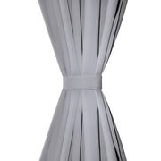Vidaxl gordijnen met metalen ringen 135 x 245 cm 2 stuks (grijs) - afbeelding 3