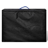 Vidaxl inklapbare massagetafel 2 zones met houten frame (blauw) - afbeelding 2