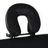 Vidaxl inklapbare massagetafel 3 zones met houten frame (zwart)
