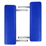 Vidaxl massagetafel met 2 zones inklapbaar aluminum frame blauw - afbeelding 3