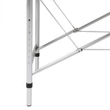 VidaXL Inklapbare massagetafel 3 zones met aluminium frame (rood) - afbeelding 2