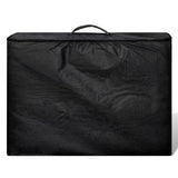 Vidaxl inklapbare massagetafel 4 zones met houten frame (zwart) - afbeelding 3
