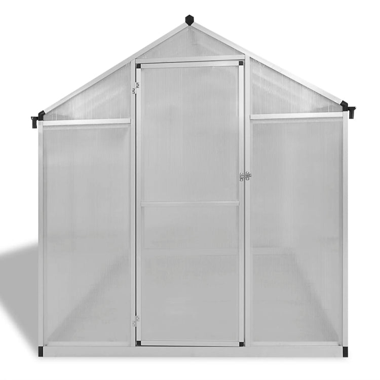 VidaXL Tuinkas met basisframe 4,6 m² versterkt aluminium