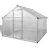 VidaXL Tuinkas met basisframe 6,05 m² versterkt aluminium