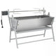 Vidaxl draaispit barbecue ijzer en roestvrij staal