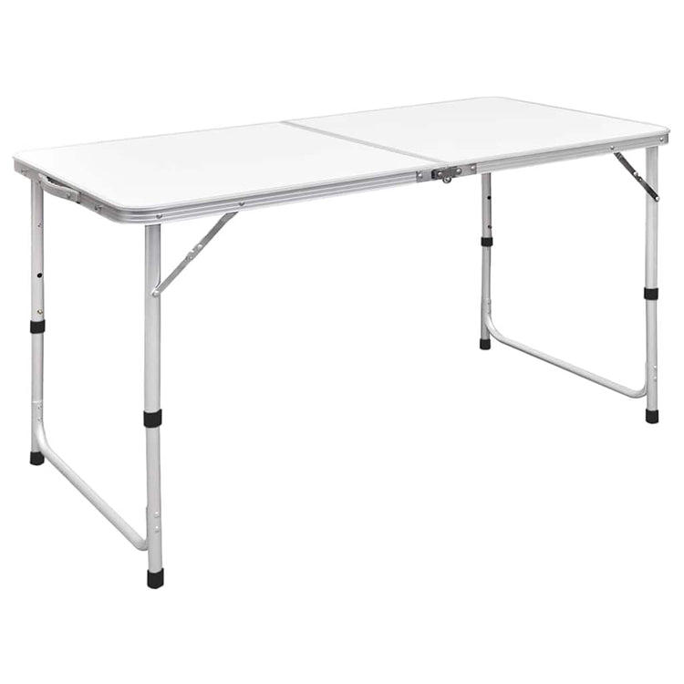 Vidaxl campingtafel inklapbaar en verstelbaar 120x60 cm aluminium