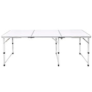 Vidaxl campingtafel inklapbaar en verstelbaar in hoogte 180x60 cm - afbeelding 2