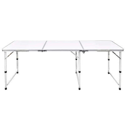 Vidaxl campingtafel inklapbaar en verstelbaar in hoogte 180x60 cm