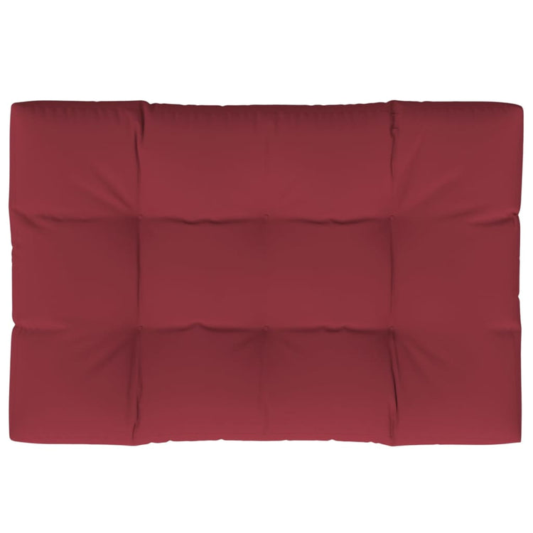 Vidaxl palletkussen 120 x 80 x 12 cm stof wijnrood