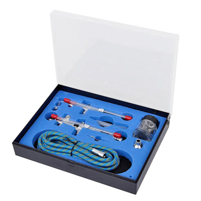 Vidaxl airbrush set met 2 pistolen