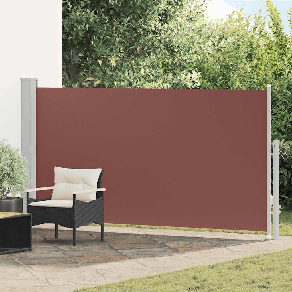 Vidaxl tuinscherm uittrekbaar 160x300 cm bruin