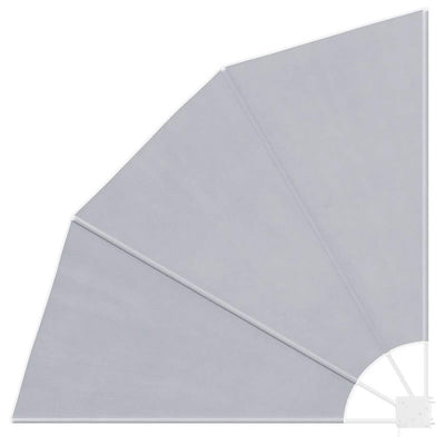 Vidaxl balkonscherm inklapbaar 140x140 cm grijs