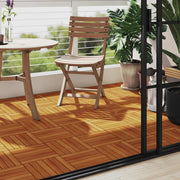 Vidaxl terrastegels acaciahout 30 x 30 cm verticaal patroon (10 stuks) - afbeelding 3