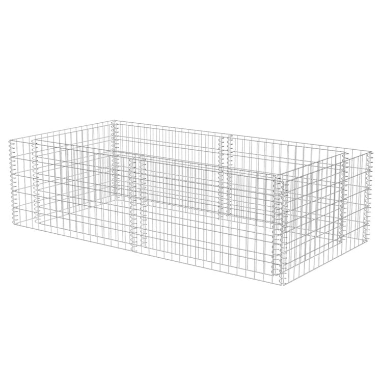 Vidaxl gabion plantenbak 180x90x50 cm gegalvaniseerd staal