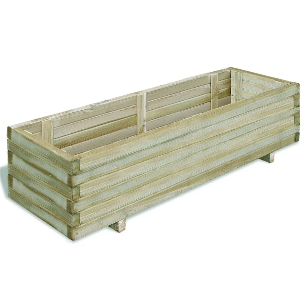 VidaXL Plantenbak verhoogd rechthoekig 120x40x30 cm hout