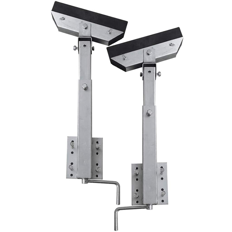 Vidaxl stalen frame ondersteuning voor de boot aanhanger 63-88 cm (set van 2)
