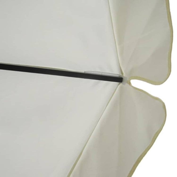 Vidaxl parasol met draagbare voet aluminium (wit)