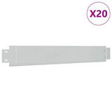 Vidaxl 10 st grasboord flexibel 100x14 cm gegalvaniseerd staal - afbeelding 2