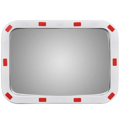 Vidaxl verkeersspiegel rechthoekig met reflectors 40x60 cm