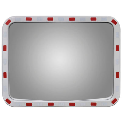 Vidaxl verkeersspiegel rechthoekig met reflectors 60x80 cm