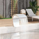 Vidaxl zwembadwaterval 45x30x60 cm roestvrij staal