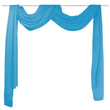 Vidaxl overgordijn doorschijnend voile 140 x 600 cm turqoise - afbeelding 2