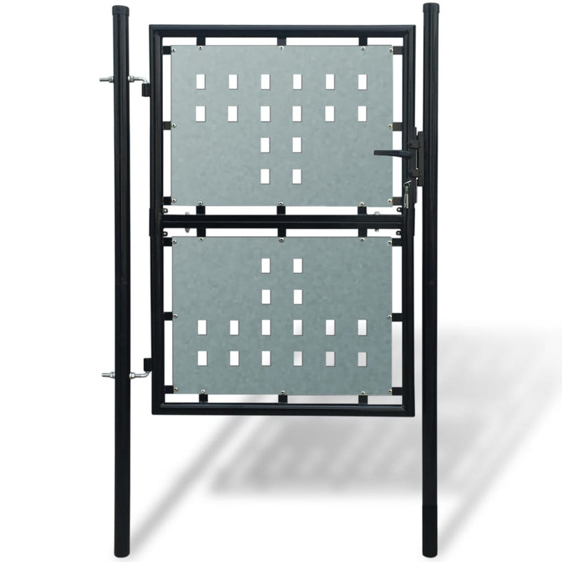 Vidaxl zwarte enkele deur 100x175 cm