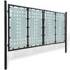 VidaXL Poort enkel 300x175 cm zwart