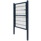 Vidaxl 2d poort (enkel) antracietgrijs 100x120 cm - afbeelding 3