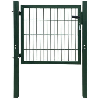 Vidaxl 2d hekpoort (enkel) groen 100x80 cm