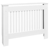Vidaxl radiatorombouw 112 cm bewerkt hout wit - afbeelding 2