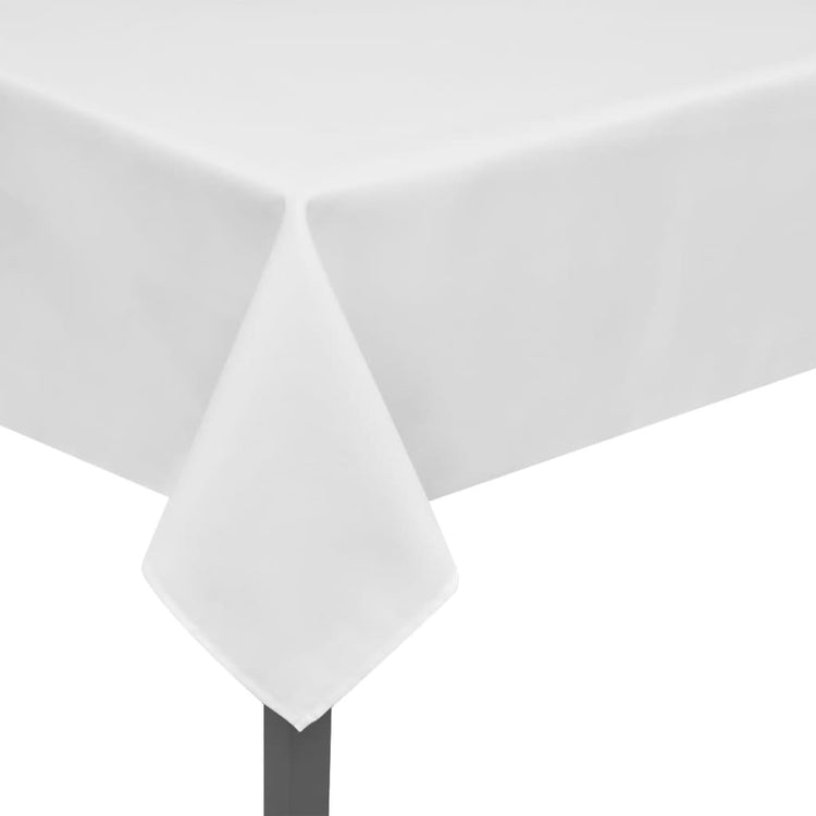Vidaxl tafelkleden wit 5 stuks 250 x 130 cm