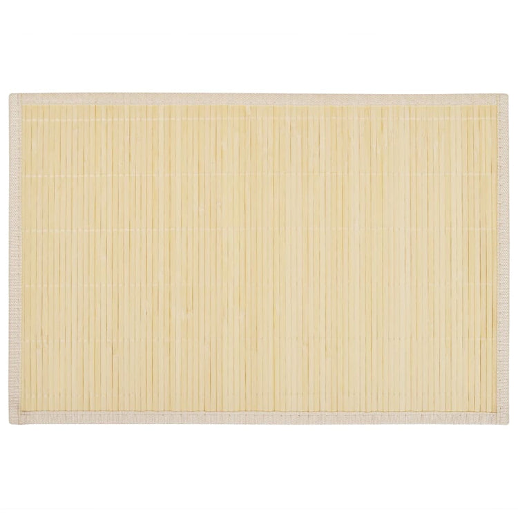 Vidaxl 6 placemats bamboe 30 x 45 cm natuurlijk