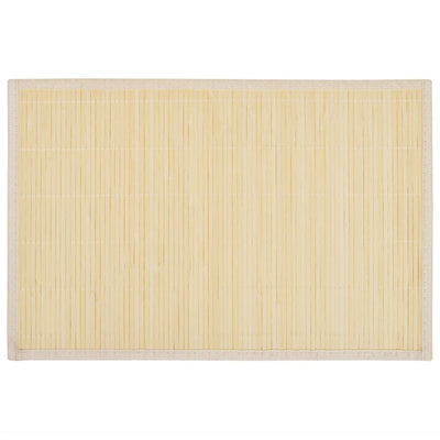 Vidaxl 6 placemats bamboe 30 x 45 cm natuurlijk