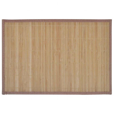 Vidaxl 6 st placemats 30x45 cm bamboe bruin