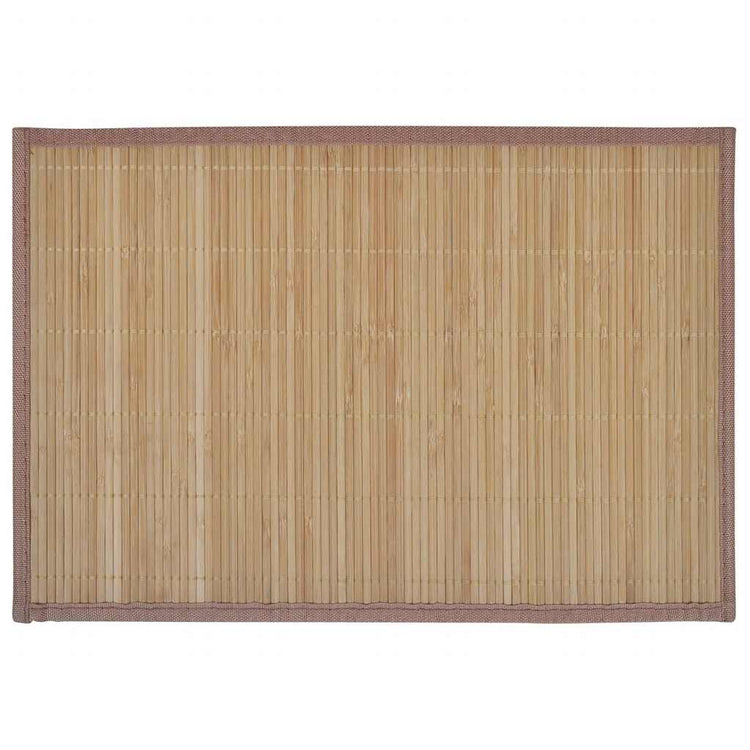 Vidaxl 6 st placemats 30x45 cm bamboe bruin