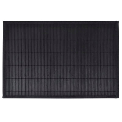 Vidaxl 6 placemats bamboe 30 x 45 cm zwart
