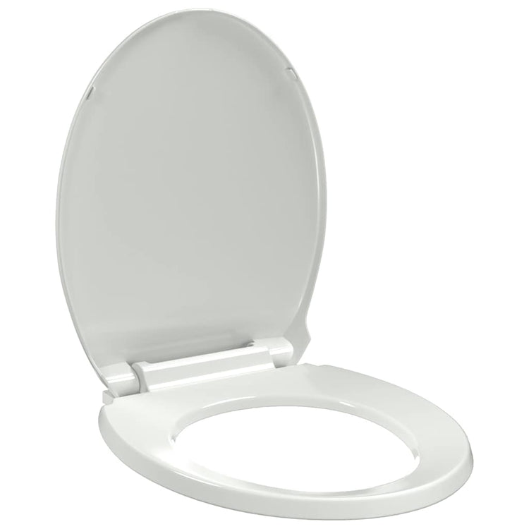 Vidaxl toiletbril soft-close ovaal wit